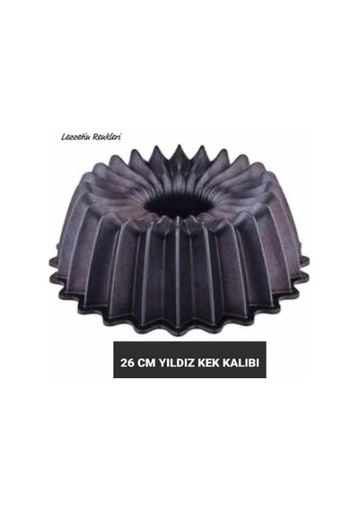 Döküm Granit 26 Cm Siyah Yıldız Kek Kalıbı