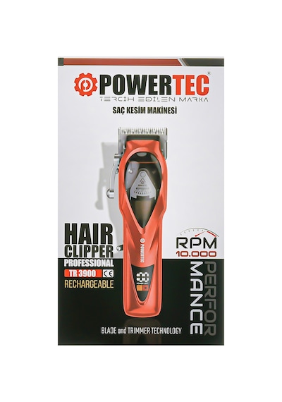 Powertec TR-3900 Saç Sakal Kesim Makinesi 10.000 RPM