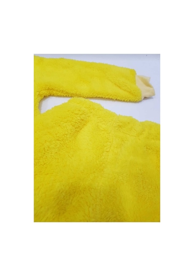 Kız Çocuk Peluş Tweety Desenli Pijama Takımı Sarı Sarı Zyc Twt