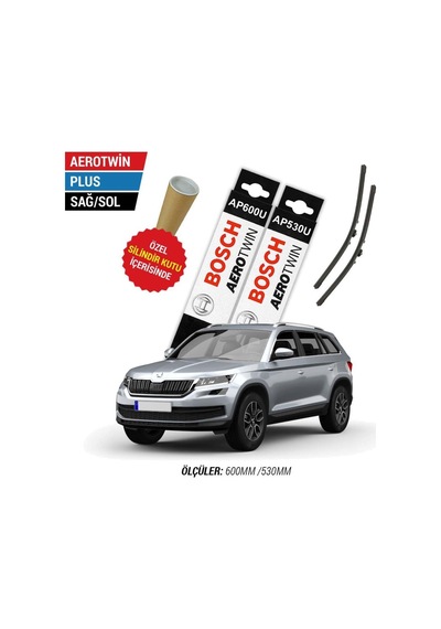 Skoda Kodiaq 2019 Model Silecek Takımı Ön Bosch Aerotwin Plus
