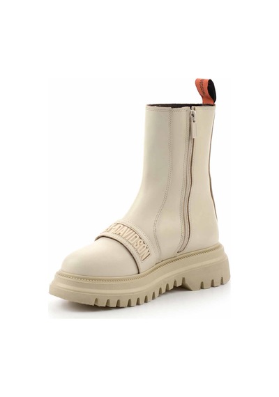Harley Davidson Beige Hakiki Deri Kadın Bot & Bootie Hd0777054903 Beige