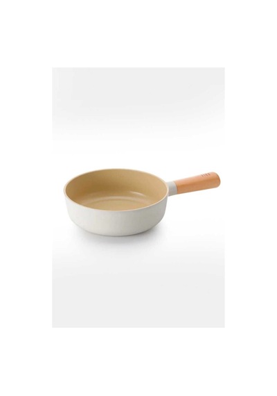 Fika Seramik Kaplama Wok Tava 26 Cm - Bej-7357 Şeffaf