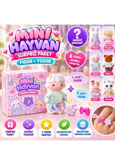 Ers Mini Hyvan Sürpriz Paket Fgür-yüzük