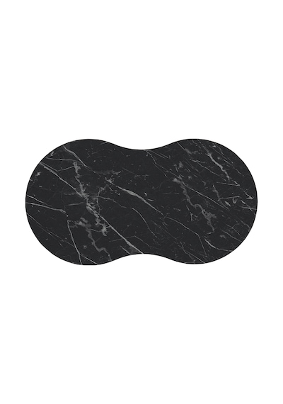 Vovvahome Moon 4lü Mdf Ahşap Zigon Sehpa Ve Orta Sehpa - Siyah