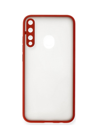 Huawei P40 Lite Uyumlu E Kılıf Montreal Silikon Kapak - Kırmızı