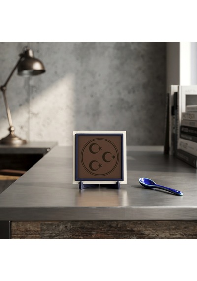 Üç Hilal Temalı Modern Dekoratif Obje, Çalışma Masanıza Asalet Katan Tasarım 10x10 Cm