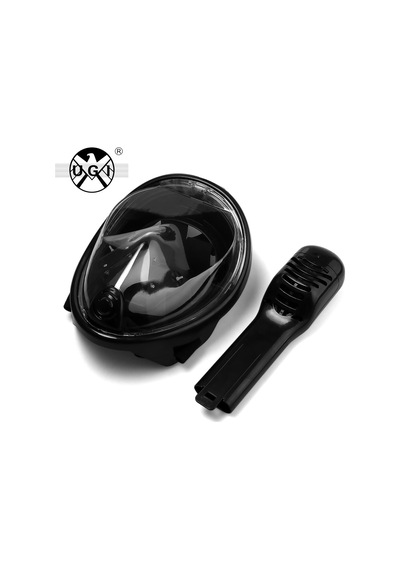 180 Geniş Ekran Schnorchel Maskesi Yarım Yüz Yüzme Tauchermaske Free Easy-breathe Design Anti-sis & Anti-leak Tek Genel