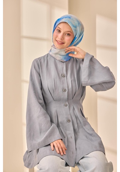 Silk Home Olinda İpek Eşarp 47004-20 Gümüş, Mor, Mavi, Siyah