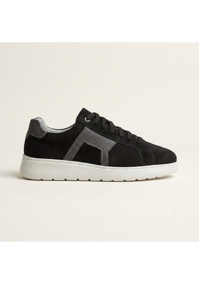Marcobranchını Bağcıklı Hakiki Deri Erkek Sneaker Ayakkabı 614091m Sıyah
