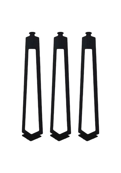 3'lü Dekoratif Metal Firkete Sehpa Ayağı (52 cm Yükseklik)