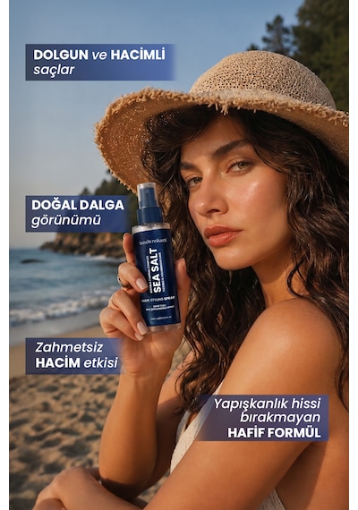 Bade Natural Deniz Tuzu Şekillendirici Saç Spreyi 200 Ml