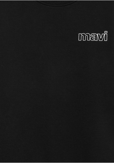 Mavi - Mavi Logo Baskılı Siyah Sweatshirt 6s10034-900