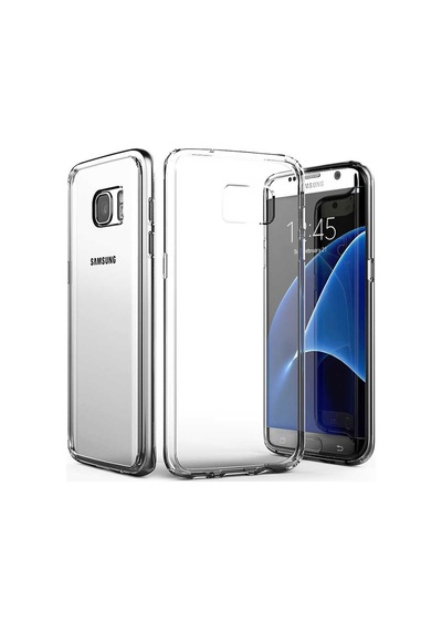 Kvy Samsung Galaxy Uyumlu S7 Edge Kamera Korumalı Süper Silikon Kılıf