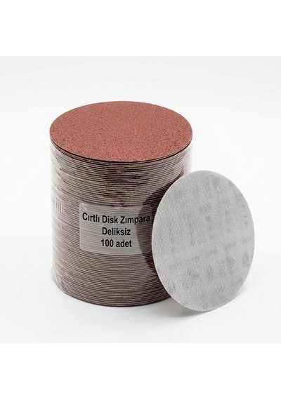 115 Mm Cırtlı Disk Zımpara Deliksiz Aluminyum Oksit 800 Kum Pakette 100 Adet