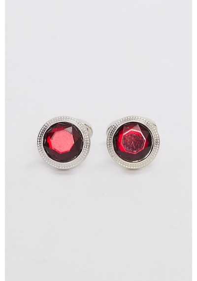Erkek Oval Bordo Kol Düğmesi-46660