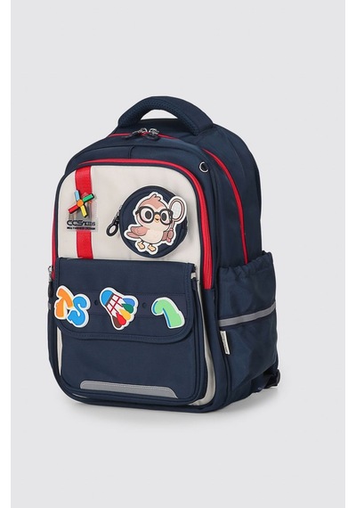 Ççs Kids Premium Okul Çanta Seti 3'lü İlkokul Ortaokul Sırt Çantası Termal Beslenme Çantası Kalemlik Lacivert 51979