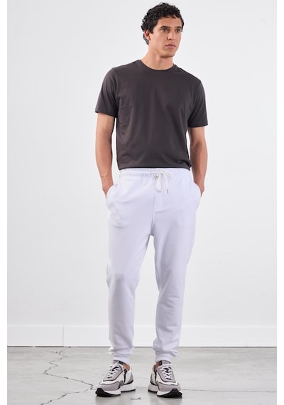 Dufy Beyaz Erkek Eşofman Altı - Regular Fit Beyaz