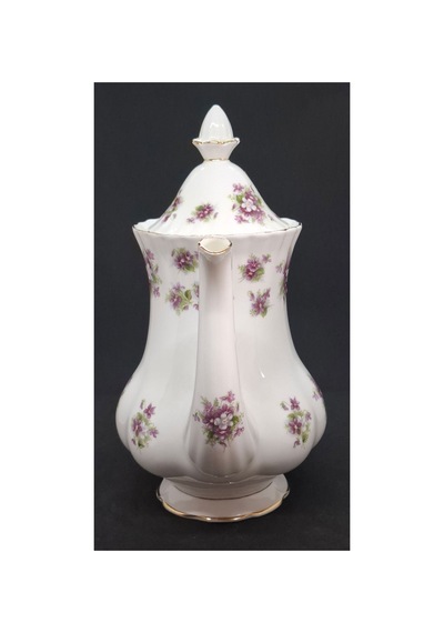 Sweet Violets Porselen Kahve Fincanı Takımı Parçası 1.5 Litre Mor