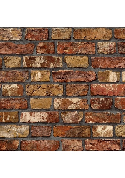 Roka 23104-4 Taş Desenli Kahverengi Duvar Kağıdı 16,5 M2
