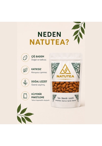 Natutea Çiğ Badem 200 G Kuruyemiş 200 G