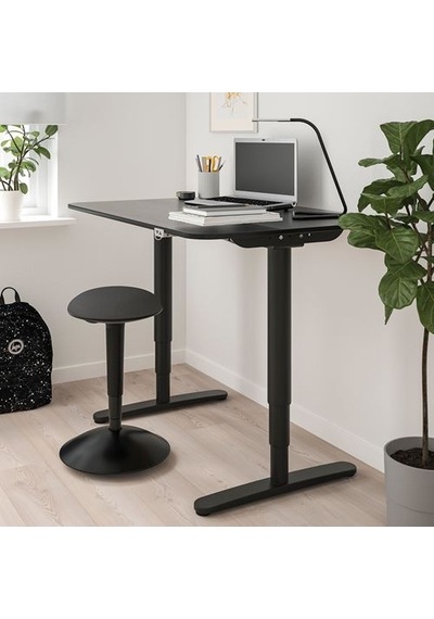 Ikea Nılserık Tabure, Vissle Koyu Gri