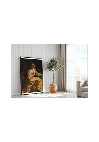 Rönesans Gentileschi Magdalena'nın Tövbesi Çerçevesiz Poster 21x30 Cm A4 Tablo Rönesans Klasik Sanat