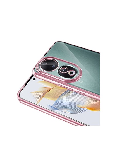 Noktaks - Huawei Uyumlu Honor 90 - Kılıf Tek Kamera Korumalı Tatlı Sert Omega Kapak - Siyah