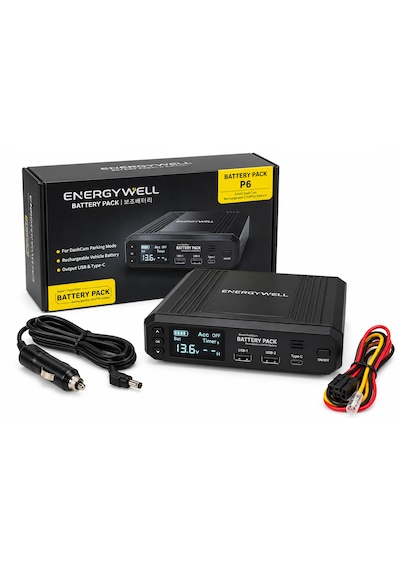 Energywell Battery Pack P6 Araç Kamerası Park Modu Güç İstasyonu