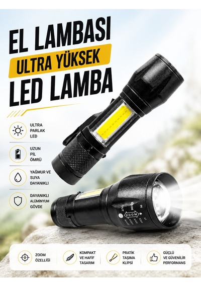 Hs-41 El Lambası Ultra Yüksek Led Lamba - Lisinya Çok Renkli