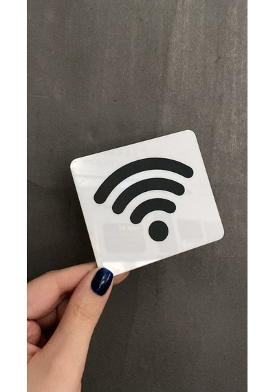 Beyaz Minimal Seri Wı-fı Wi-fi Levhası