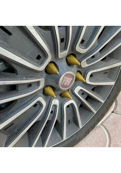 Sivri Mermi Bijon Kapağı Sökme Aparatlı Altın Sarısı 19 mm (01) (Sts Oto Aksesuar)