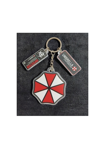 Owl Bag Resident Evil Umbrella Corporation Desenli Acrylic Anahtarlık Çanta Süsü Mıx