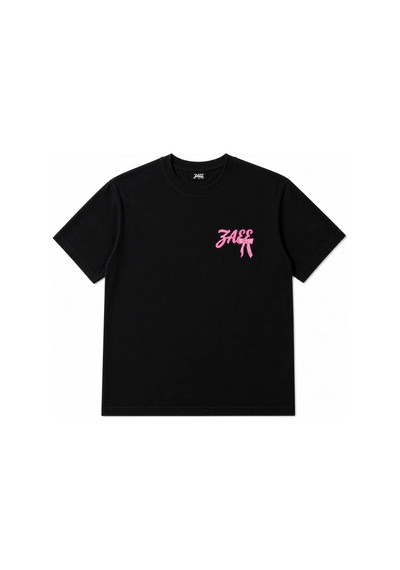 Zaee Pink Oversize Tişötr Siyah