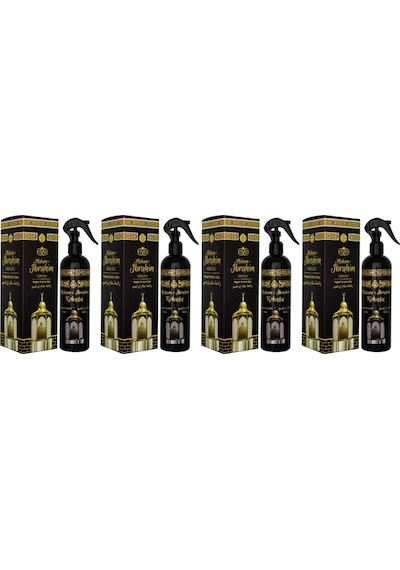 4'lü Esved Makamı İbrahim Kokusu Sprey Premium 400 Ml X 3 Adet Makamı İbrahim