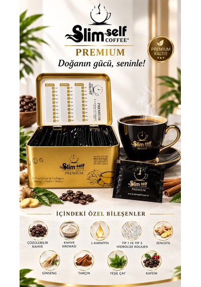Slimself R.fitdetox Premium Form Kahvesi 30 Günlük Kullanım Çözünebilir