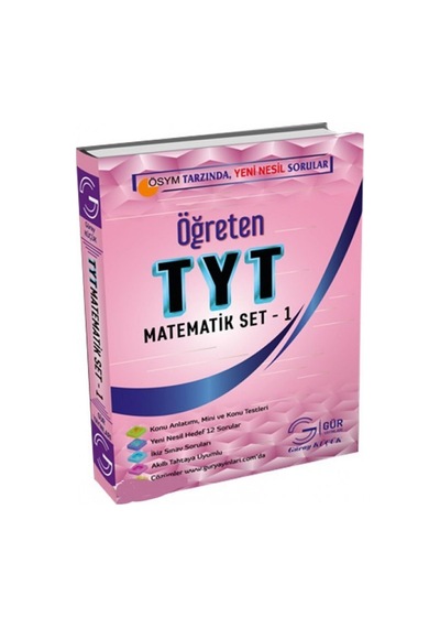 Gür Yayınları Öğreten Tyt Matematik Set 1 Yni