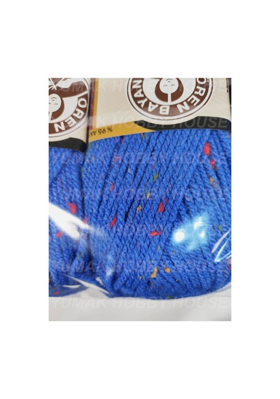 Favori Tweed Mavi El Örgü İpi 3 Adet - Renk: 016c