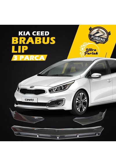 Kia Ceed Sinyalli 2012-2017 Uyumlu Brabus Ön Lip 3 Parça Kanatlı Lip
