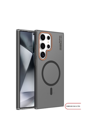 Samsung Galaxy S24 Ultra Uyumlu Mat Sert Klein Kılıf Siyah