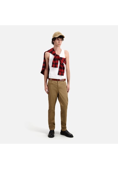 The Kooples Erkek Straight Fit Bej Pantolon