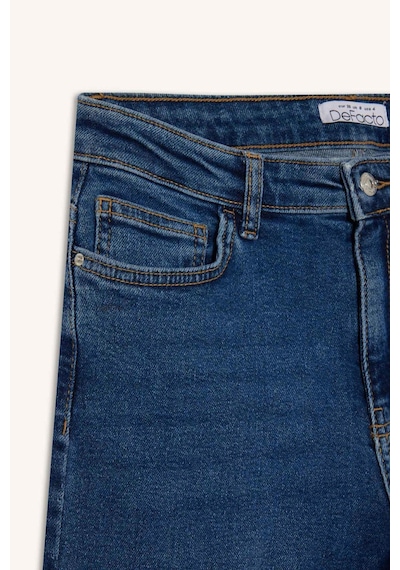 Defacto Comfort Straight Normal Bel Bilek Boy Jean Yıkamalı Pantolon F9726ax25wnnm34 Mavi-nm34