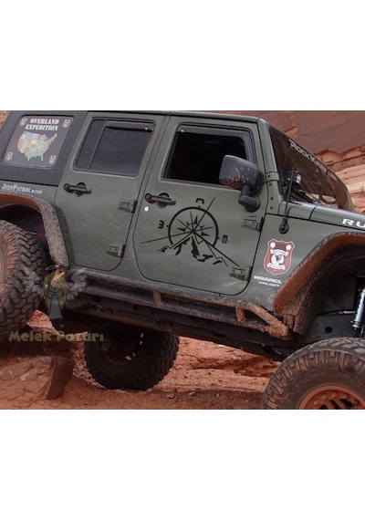 Pusula Dağ Offroad Oto Sticker, Çıkartma