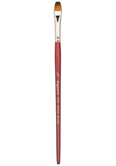 Bigpoint 220 Serisi Sentetik Kıl Kedi Dili Fırça No: 3/8 X 12 Adet
