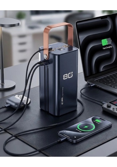 80000 Mah Taşınabilir Powerbank Süper Hızlı Şarj Çoklu Çıkış Ve Led Göstergeli renkli