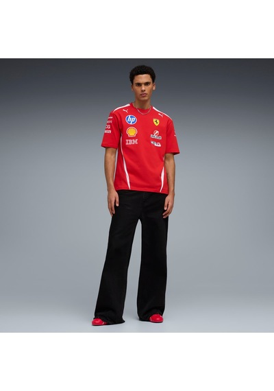 Puma Scuderıa Ferrarı Hp Replıca Drıvers Unısex Tişört 713827 01 Kırmızı