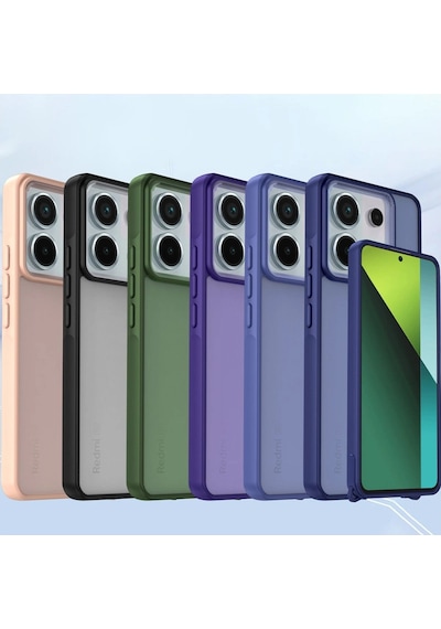 Redmi Note 13 Pro 5g Kılıf Elegant Kapak - Pudra Çok Renkli