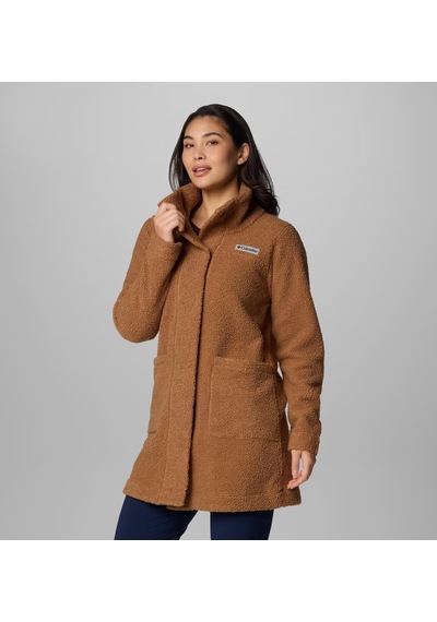 Columbia Al1333 Panorama Sherpa Uzun Kadın Polar Ceket 1862581224 Kahverengi