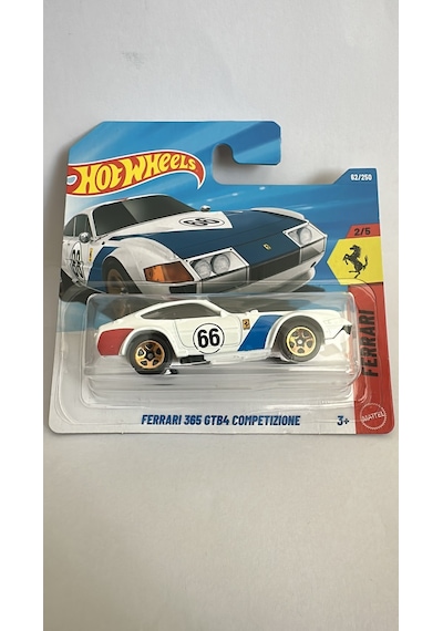 Hot Wheels Ferrari 365 Gtb4 Competizione Beyaz
