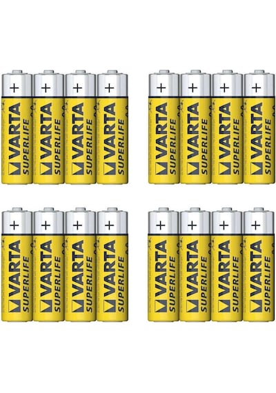 Varta Superlife AA 16'lı Paket Standart Boy Kalem Pil