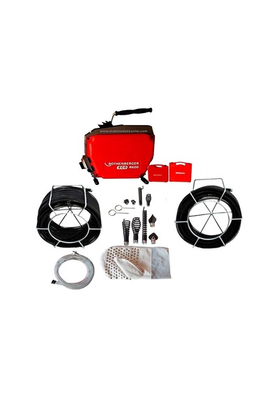 Rothenberger R600 Eco Kanal Tıkanık Açma Makinesi Seti